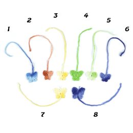 Pupečníková šňůrka - motýlek