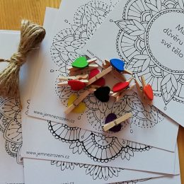 Vybarvovací afirmační mandaly - sada 2